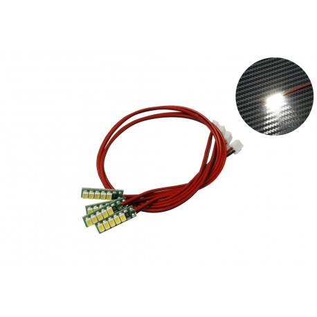 DISC.. White LED (JR 2-Pin flat connector) x4