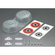Spare Tire set, Clear lexan (for 1/10 SCT)