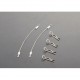 Body Clips (4pcs.) with Metal cord 100mm (2pcs.)