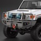Bumper with LEDs aluminium silver 1/10 Truck