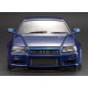 Nissan Skyline R34 195mm Metallic Blue lackiert RTU all-in