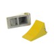 Metal wheel chocks (2 pcs) - Yellow
