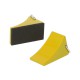 Metal wheel chocks (2 pcs) - Yellow