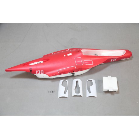 70mm YAK 130 Red - Fuselage - For V2 (upd 07-2018)