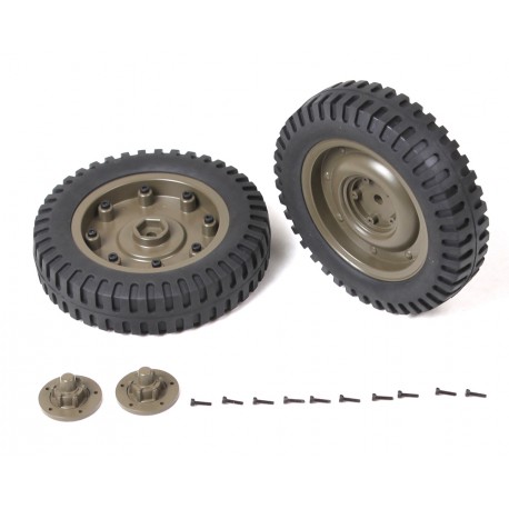 1/6 1941 MB SCALER - FRONT WHEELS ASSEMBLY (1 Pair)