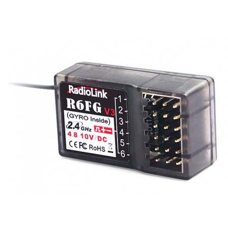 R6FG 2.4Ghz 6Ch gyro integrated Receiver for RC4GS, RC6GS, T8FB & T8S