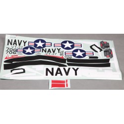 1400mm T-28D V4 Red - Decal Sheet