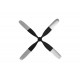 Propeller (4-blade) for 1100 P51 Dago red