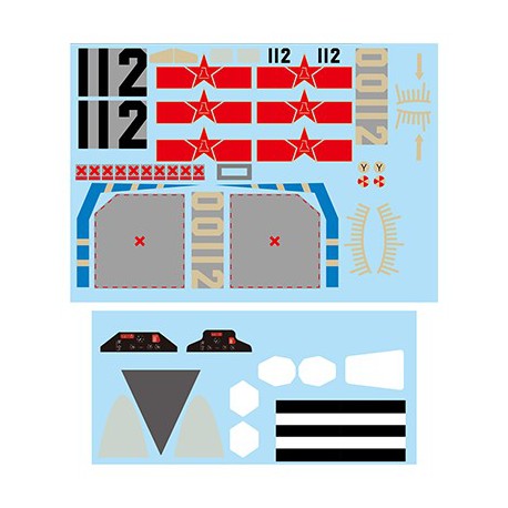 70mm J-11: decal sheet