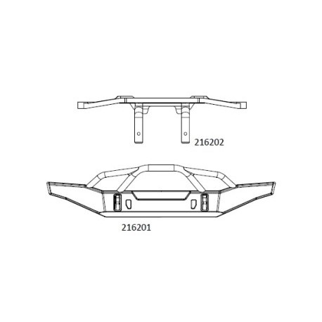 JT4 front bumper assembly