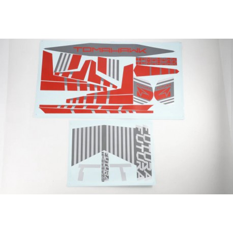 64mm Futura : Sticker (red)