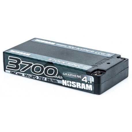 HV Hyper LCG Stock Shorty GRAPHENE-4.1 3700mAh 7.6V LiPo 135C/65C