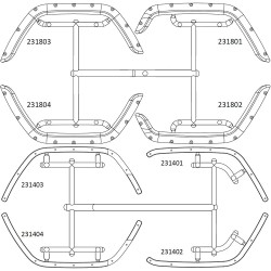 EMOX2 :  wheel arch and fixing block