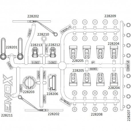 EMOX - Car shell trim (BAG P)