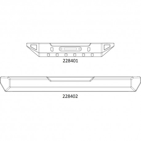 EMOX - Front and rear bumper