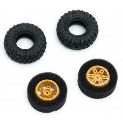 1/24 LAND ROVER D110 FCX24M - WHEEL ASSEMBLY SET
