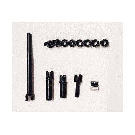 DISC.. 1/18 Glacier : transmission shaft full set glacier version