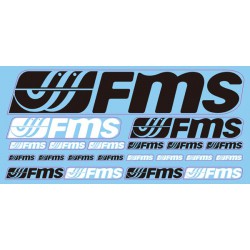 FMS customized logo stickers black