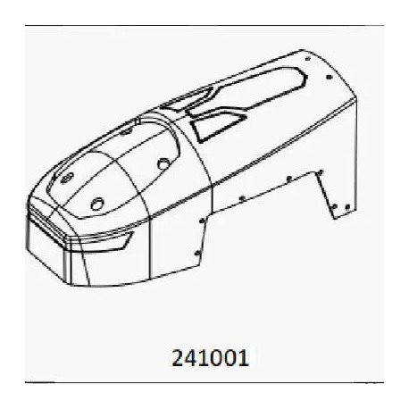 TL4 :  PC transparent front compartment cover