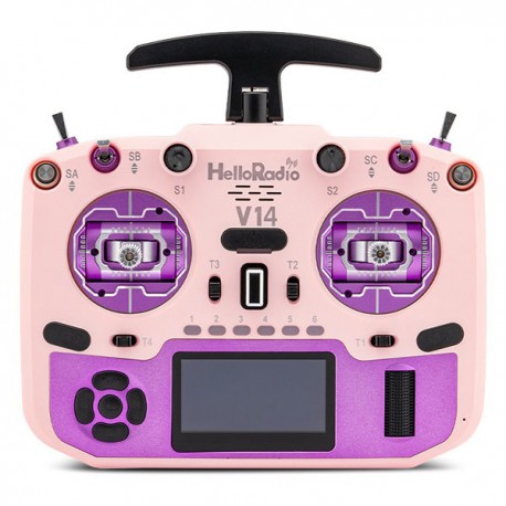 V14 MAX OLED 2,4GHz ELRS LBT Radio (Multimode - M2) - Purple/Pink