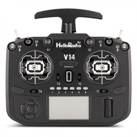 V14 MAX OLED 2,4GHz ELRS LBT Radio (Multimode - M2) - Black/Black