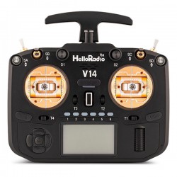 V14 MAX R9 OLED 2,4GHz ELRS LBT Radio (Multimode - M2) - Black/gold
