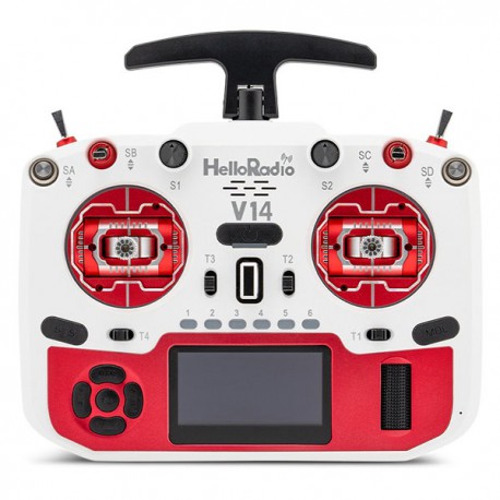 V14 MAX OLED 2,4GHz 4in1 LBT Radio (Multimode - M2) - Red/White