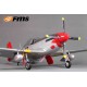Plane 1400mm P51 Red Tail (V8) PNP kit