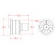 50mm Metal ducted fan(12-blade) w/o motor