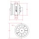 80mm Ducted fan(12-blade) V2 w/o motor