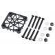 Aluminium safety mesh for 30mm fan - black