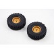 FCX10 Land Rover serie 11043 - WHEEL ASSEMBLY 1PAIR  (25 degrees)