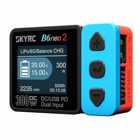 B6 neo2 DC Smart Charger (300W)  - Red & Blue