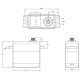 Servo Coreless HV High torque 32.0kg/0.15sec @7.4V