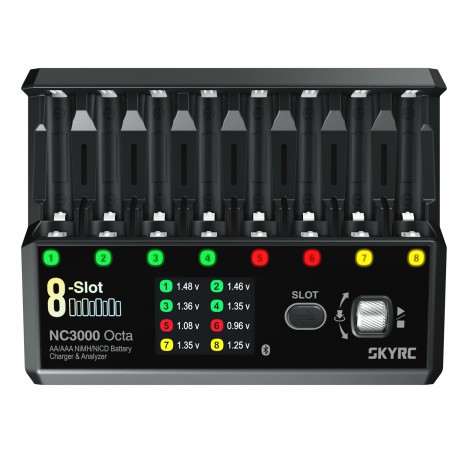 NC3000 Octa AA/AAA NiMH/NiCD Battery Charger & Analyzer