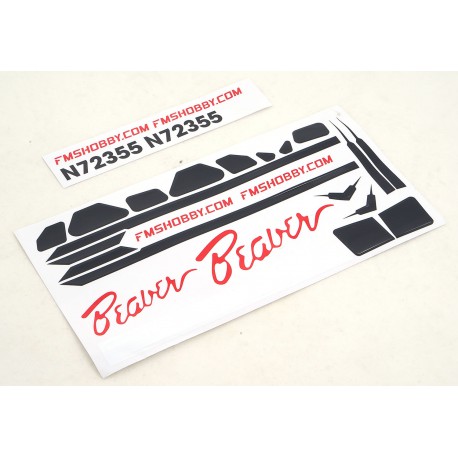 800mm Beaver - Decal sheet (Red)