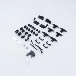 FCX10 Land Rover serie 11045 - REARVIEW MIRROR , WIPER AND HANDLE