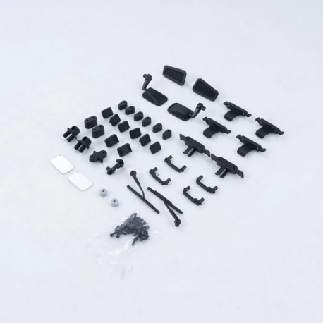 FCX10 Land Rover serie 11045 - REARVIEW MIRROR , WIPER AND HANDLE