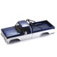 FCX18II F100 Brushed - CAR BODY ASSEMBLY WITH PAINTED BLUE/WHITE