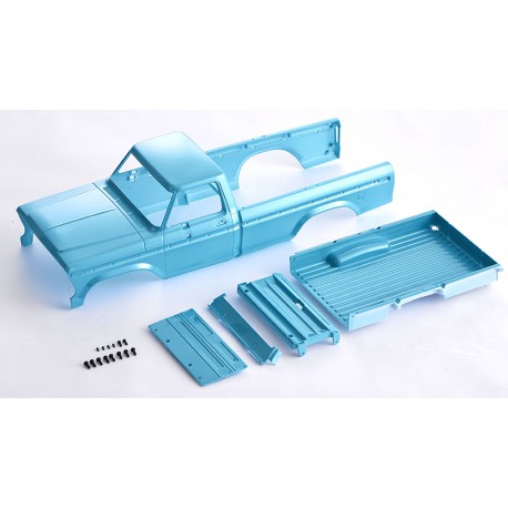 FCX18II F100 Brushed - MAIN BODY PARTS CERULEA