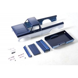 FCX18II F100 Brushed - MAIN BODY PARTS BLUE-WHITE