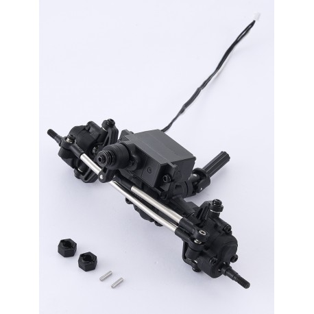 FCX18II F100 Brushed - FRONT AXLE ASSEMBLY ( PORTAL AXLE )