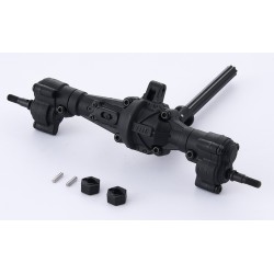 FCX18II F100 Brushed - REAR AXLE ASSEMBLY ( DIFF + PORTAL AXLE)