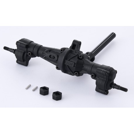 FCX18II F100 Brushed - REAR AXLE ASSEMBLY ( DIFF + PORTAL AXLE)