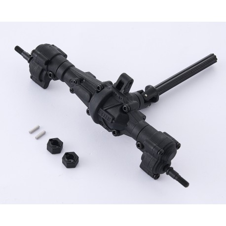 FCX18II F100 Brushed - REAR AXLE ASSEMBLY ( PORTAL AXLE)