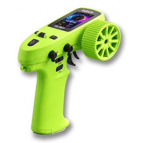 RC8P 8-Channels radio with R8FG gyro integr. Receiver - Neon Green